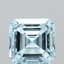 3.03 Ct. Fancy Intense  Blue Asscher Lab Grown Diamond