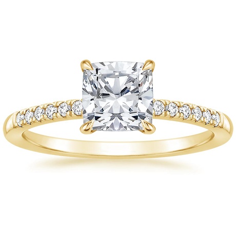 18K Yellow Gold Petite Viviana Diamond Bridal Set (1/4 ct. tw.)