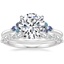 18K White Gold Indigo Melody Diamond Ring with Marseille Diamond Ring (1/3 ct. tw.)