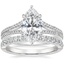 18K White Gold Icon Diamond Ring with Luxe Heritage Diamond Ring (1/3 ct. tw.)