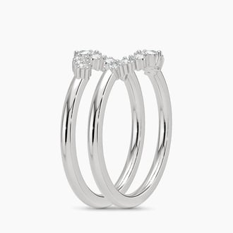 Aria Nested Contoured Diamond Ring Stack (1/3 ct. tw.) in 18K White Gold