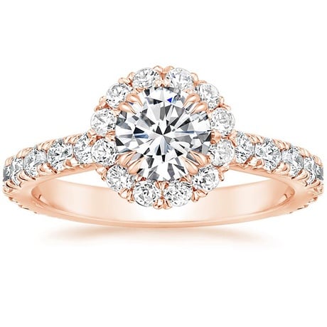 14K Rose Gold Luxe Sienna Halo Diamond Bridal Set (1 3/8 ct. tw.)