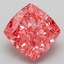 3.24 Ct. Fancy Vivid Pink Cushion Lab Grown Diamond