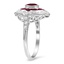 The Bridgett Ring, smalltop view on a hand