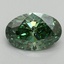 2.07 Ct. Fancy Vivid Pacific Green Oval Lab Grown Diamond