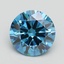 1.91 Ct. Fancy Vivid Blue Round Lab Grown Diamond