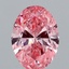 1.50 Ct. Fancy Vivid Pink Oval Lab Grown Diamond