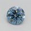 1.00 Ct. Fancy Vivid Blue Round Lab Grown Diamond