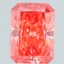 1.39 Ct. Fancy Vivid Orange Pink Radiant Lab Grown Diamond