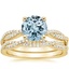 18KY Aquamarine Petite Luxe Twisted Vine Bridal Set (1/2 ct. tw.), smalltop view