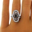 The Varro Ring, smalltop view on a hand