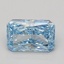1.57 Ct. Fancy Vivid Blue Radiant Lab Grown Diamond
