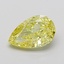 3.56 Ct. Fancy Intense None Yellow Pear Lab Grown Diamond