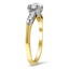 The Redford Ring, smalltop view on a hand