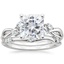 18KW Moissanite Willow Bridal Set (1/4 ct. tw.), smalltop view