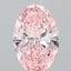 10.01 Ct. Fancy Vivid Pink Oval Lab Grown Diamond