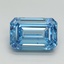 3.01 Ct. Fancy Vivid Blue Emerald Lab Grown Diamond