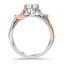 Mixed Metal Willow Diamond Ring, smallview