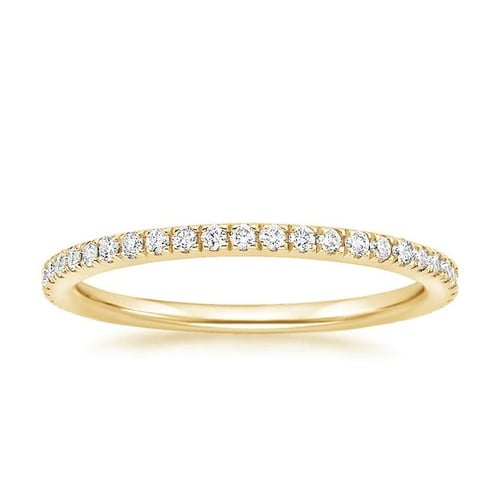 Peyton Emerald Cut Three Stone Diamond Ring (1/2 ct. tw.) in 18K Yellow Gold
