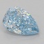 2.02 Ct. Fancy Vivid Blue Pear Lab Grown Diamond