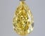 4.06 Ct. Fancy Vivid Yellow Yellow Pear Lab Grown Diamond