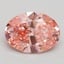 2.95 Ct. Fancy Vivid Pink Oval Lab Grown Diamond