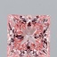 3.04 Ct. Fancy Vivid Pink Princess Lab Grown Diamond