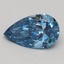 2.11 Ct. Fancy Vivid Blue Pear Lab Grown Diamond