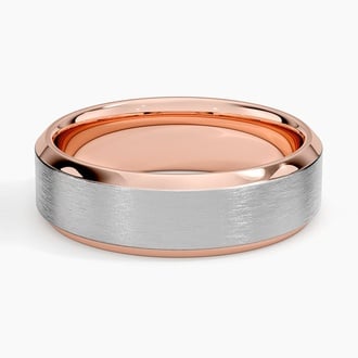 Emery 6.5mm Wedding Ring in 14K Rose Gold