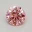 0.46 Ct. Fancy Vivid Pink Round Lab Grown Diamond