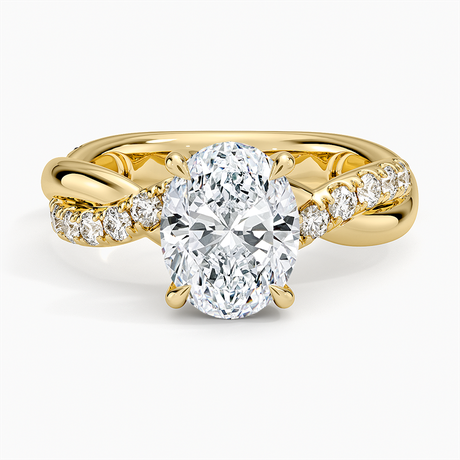 Cascade Twisted Diamond Ring