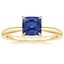 18K Yellow Gold Freesia 2mm Solitaire Ring, smalltop view