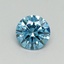 0.46 Ct. Fancy Vivid Blue Round Lab Grown Diamond