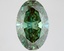 3.36 Ct. Fancy Vivid Green Oval Lab Grown Diamond