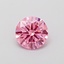 0.61 Ct. Fancy Vivid Pink Round Lab Grown Diamond