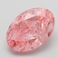 3.19 Ct. Fancy Vivid Pink Oval Lab Grown Diamond