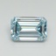 1.07 Ct. Fancy Intense Blue Emerald Lab Grown Diamond