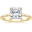 18K Yellow Gold Astra Diamond Ring, smalltop view