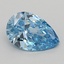 0.53 Ct. Fancy Vivid Blue Pear Lab Grown Diamond