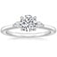 18K White Gold Aria Perfect Fit Three Stone Diamond Ring, smalltop view