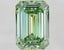 2.90 Ct. Fancy Vivid  Green Emerald Lab Grown Diamond