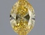 0.57 Ct. Fancy Vivid Yellow Oval Lab Grown Diamond