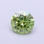 1.09 Ct. Fancy Vivid Green Round Lab Grown Diamond