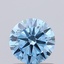 0.89 Ct. Fancy Vivid Blue Round Lab Grown Diamond