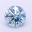 3.20 Ct. Fancy Vivid  Blue Round Lab Grown Diamond