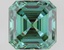 1.92 Ct. Fancy Vivid Green Asscher Lab Grown Diamond