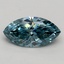 1.13 Ct. Fancy Vivid Blue Marquise Lab Grown Diamond