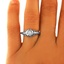 The Yara Ring, smalltop view on a hand