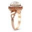 The Pohlman Ring, smalltop view on a hand