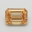 1.04 Ct. Fancy Light  Brown Emerald Lab Grown Diamond